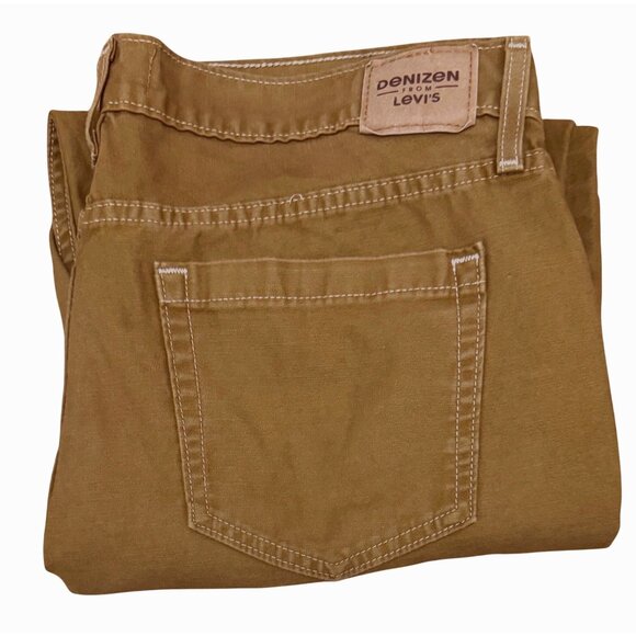 Unisex Men’s Denizen from Levi’s ’90s Loose Straight Brown Pants W33 L28 - Picture 3 of 9